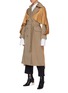 Figure View - Click To Enlarge - KIMHĒKIM - 'Charlotte' belted satin drape panel twill trench coat