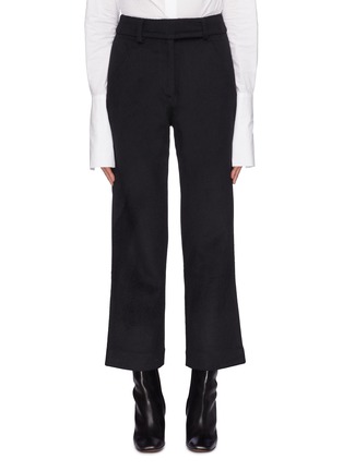 Main View - Click To Enlarge - KIMHĒKIM - Cropped melton flared pants