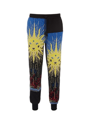 Main View - Click To Enlarge - ANGEL CHEN - Sun graphic jacquard unisex jogging pants