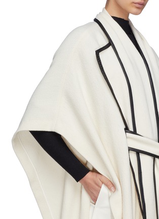 Detail View - Click To Enlarge - ROSETTA GETTY - Scarf panel cape coat