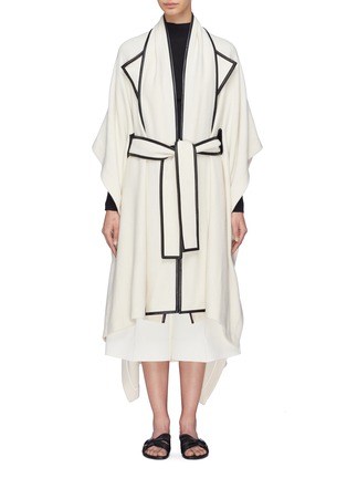 Main View - Click To Enlarge - ROSETTA GETTY - Scarf panel cape coat