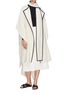 Figure View - Click To Enlarge - ROSETTA GETTY - Scarf panel cape coat