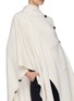 Detail View - Click To Enlarge - ROSETTA GETTY - Convertible button outseam cashmere cape cardigan