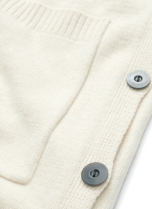  - ROSETTA GETTY - Convertible button outseam cashmere cape cardigan