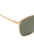 Detail View - Click To Enlarge - LINDA FARROW - Metal square sunglasses