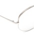 Detail View - Click To Enlarge - LINDA FARROW - Double rim metal oversized square optical glasses