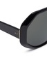 Detail View - Click To Enlarge - LINDA FARROW - Oversized acetate hexagon frame sunglasses