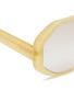 Detail View - Click To Enlarge - LINDA FARROW - Oversized acetate hexagon frame sunglasses