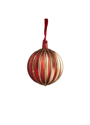 Main View - Click To Enlarge - SHISHI - Bead stripe glass Christmas ornament
