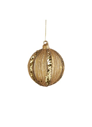 Main View - Click To Enlarge - SHISHI - Bead sequin glitter stripe small Christmas ornament