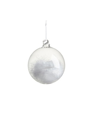 Main View - Click To Enlarge - SHISHI - Feather glass small Christmas ornament
