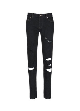 Main View - Click To Enlarge - SAINT LAURENT - Distressed skinny jeans