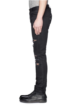 Detail View - Click To Enlarge - SAINT LAURENT - Distressed skinny jeans