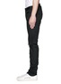 Detail View - Click To Enlarge - SAINT LAURENT - Destroyed knee patch skinny jeans