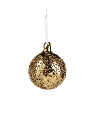 Main View - Click To Enlarge - SHISHI - Sanded ball small Christmas ornament — Gold