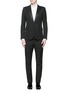 Main View - Click To Enlarge - SAINT LAURENT - Satin peak lapel virgin wool tuxedo suit