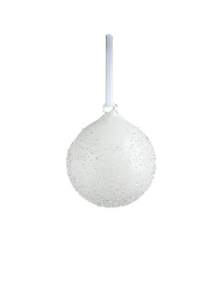 Main View - Click To Enlarge - SHISHI - Sanded ball small Christmas ornament — White