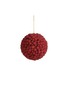 Main View - Click To Enlarge - SHISHI - Bead glitter berry ball medium Christmas ornament — Red