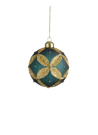 Main View - Click To Enlarge - SHISHI - Lattice glitter glass small Christmas ornament