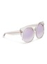 Figure View - Click To Enlarge - MATTHEW WILLIAMSON - Mirror acetate butterfly frame sunglasses