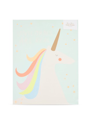 Main View - Click To Enlarge - MERI MERI - Rainbows and Unicorns art print set