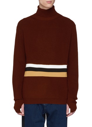 Main View - Click To Enlarge - FFIXXED STUDIOS - Stripe wool turtleneck sweater