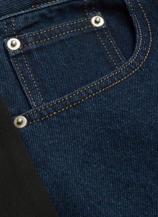  - FFIXXED STUDIOS - Colourblock wool twill panel patchwork jeans