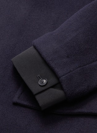  - FFIXXED STUDIOS - Contrast cuff melton coat