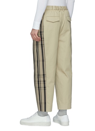 Back View - Click To Enlarge - FFIXXED STUDIOS - 'Double' tartan plaid outseam twill pants
