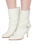 Figure View - Click To Enlarge - ALCHIMIA DI BALLIN - 'Kari' belted leather mid calf boots