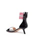 Detail View - Click To Enlarge - ALCHIMIA DI BALLIN - 'Alaya' slanted heel ankle band patent leather sandals