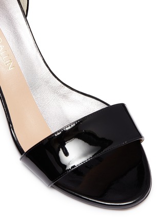 Detail View - Click To Enlarge - ALCHIMIA DI BALLIN - 'Alaya' slanted heel ankle band patent leather sandals