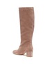 Detail View - Click To Enlarge - SALVATORE FERRAGAMO - 'Vetto' hollow heel suede knee high boots