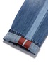 Detail View - Click To Enlarge - VALENTINO GARAVANI - Tuxedo stripe denim combo jumpsuit