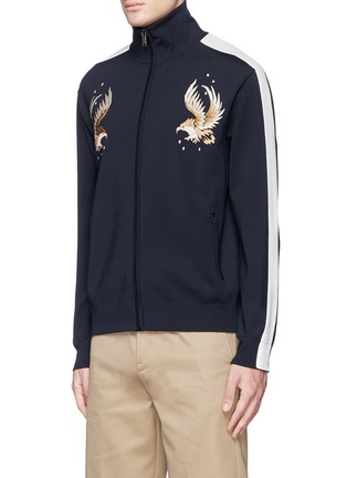 Front View - Click To Enlarge - VALENTINO GARAVANI - Eagle embroidery track jacket