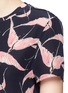 Detail View - Click To Enlarge - VALENTINO GARAVANI - Bird print silk crepe de Chine top