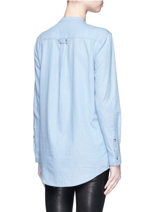Back View - Click To Enlarge - EQUIPMENT - 'Mandel' cotton chambray shirt
