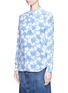 Front View - Click To Enlarge - EQUIPMENT - 'Brett' heart print silk shirt