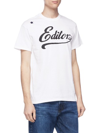 Detail View - Click To Enlarge - THE EDITOR - Logo print T-shirt 3-pack set