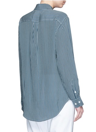 Back View - Click To Enlarge - EQUIPMENT - 'Signature' stripe silk shirt