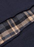  - THE EDITOR - Tartan plaid herringbone panel sweatshirt