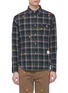 Main View - Click To Enlarge - THE EDITOR - Star embroidered tartan plaid shirt