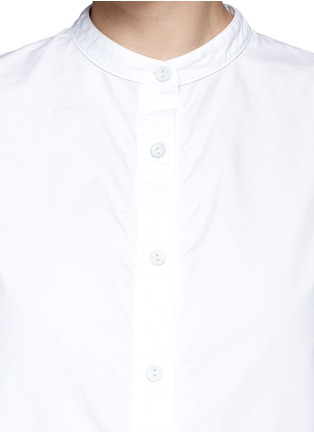 Detail View - Click To Enlarge - RAG & BONE - 'Crop Leeds BU' crinkle collarless shirt