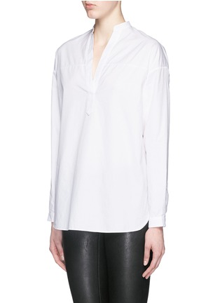 Front View - Click To Enlarge - RAG & BONE - 'Barcelona' cotton poplin tunic blouse