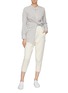 Figure View - Click To Enlarge - CRUSH COLLECTION - Cotton-cashmere knit carrot pants