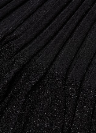 Detail View - Click To Enlarge - CRUSH COLLECTION - Sheer hem pleated knit skirt