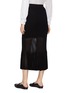 Back View - Click To Enlarge - CRUSH COLLECTION - Sheer hem pleated knit skirt