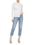 Figure View - Click To Enlarge - CRUSH COLLECTION - Split hem twist cashmere rib knit sweater