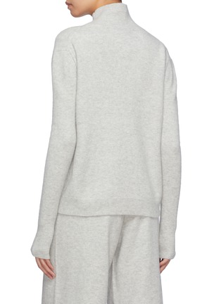 Back View - Click To Enlarge - CRUSH COLLECTION - Cashmere blend turtleneck sweater