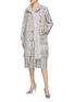Figure View - Click To Enlarge - NEEDLE & THREAD - 'Ella' sequin floral embroidered patchwork Ottoman coat